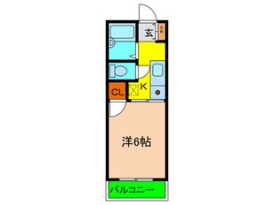 ルシェ－ル房王寺の物件間取画像